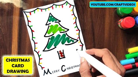 Christmas Card Drawing Simple Youtube