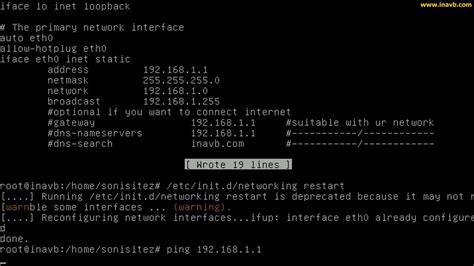 How To Configure Static Ip On Linux Debian Youtube