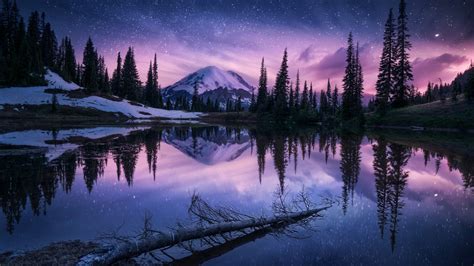 2560x1440 Lake Nature Night Reflection 1440p Resolution Hd 4k
