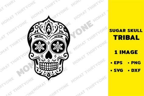 Sugar Skull Tribal Graphic By Momat Thirtyone · Creative Fabrica