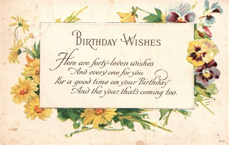 Vintage Postcard Birthday Wishes For A Good Time On Your Birthday