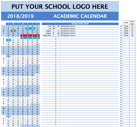 Tcspp Academic Calendar Customize And Print