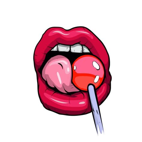 Tongue Licking Lips Stock Vectors Royalty Free Tongue Licking Lips