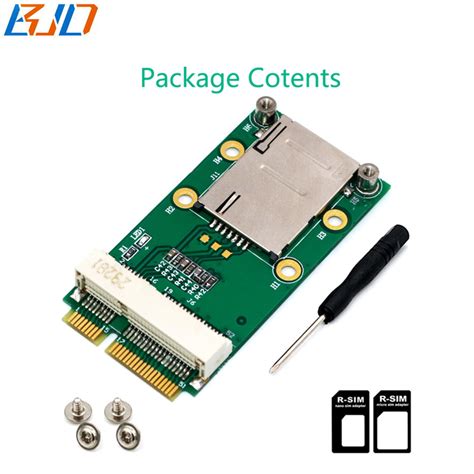 Mini Pci E 52pin To Mini Pcie Wireless Module Adapter Card With Sim
