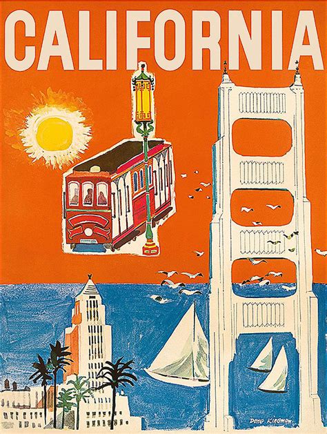 California Vintage Travel Poster Painting By Long Shot Fine Art America
