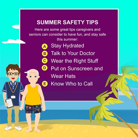 Summer Safety Tips Seniors Printable