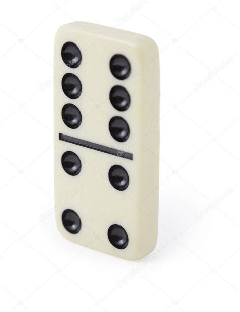 One Dominoes On White — Stock Photo © Pzaxe 2385321