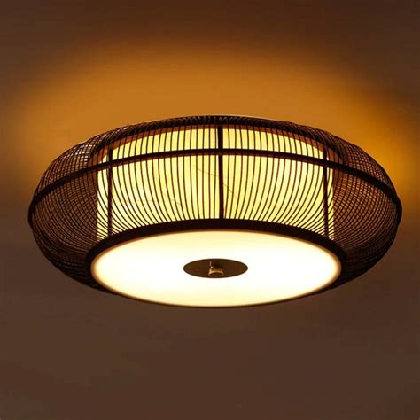 Luxury Dia 4656cm Bamboo Knitted Ceiling Lightjapanese Asia Style