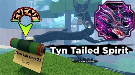 Tyn Tailed Spirit Gen 2 Boss Spawn Location Shindo Life Youtube