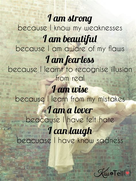 i am strong beautiful fearless kissandtell quotes pinterest i am am and i am strong