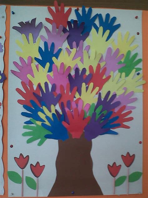 Handprint Tree Craft Idea For Kids Crafts And Worksheets For