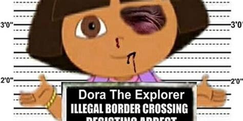 Dora The Explorer Arrested For Being Illegal Immigrant In Mug Shot