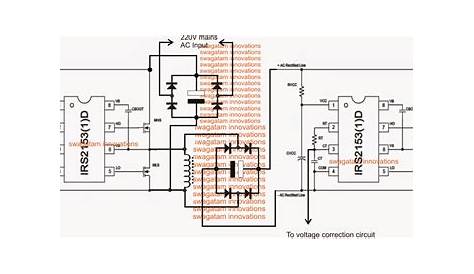 230v ac voltage stabilizer circuit diagram