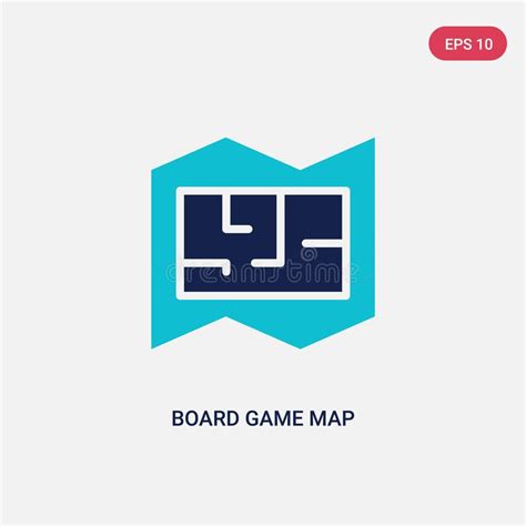 Two Color Board Game Map Vector Icon From Entertainment Concept