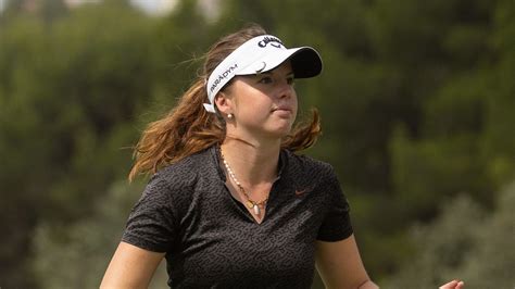 ladies european tour sara kjellker leads la sella open by two going into final round after