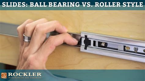 Drawer rails can always benefit from. Drawer Slide Tutorial: Ball Bearing vs. Roller Style - YouTube