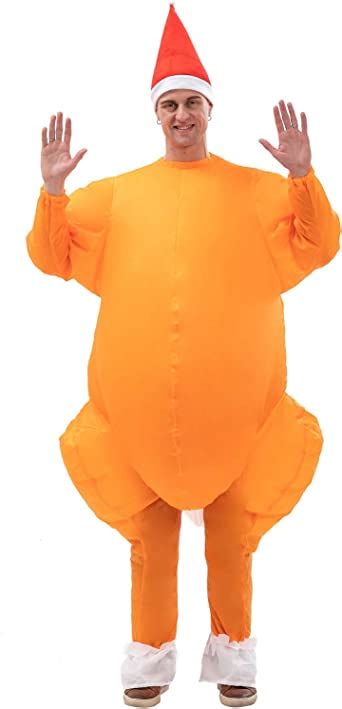 inflatable costume roast turkey game cloth adult funny blow up suit halloween