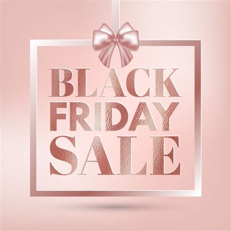 Premium Vector Black Friday Sale Banner Rose Colored