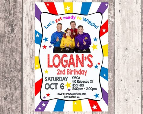 The Wiggles Invitation Wiggles Party Wiggles Birthday Wiggles Images