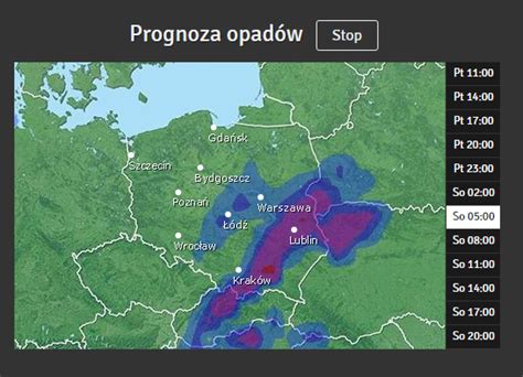 Narzędzie, jakim jest radar opadów, umożliwia obserwacje bieżących zmian pogodowych, a także aktualnie przemieszczających się frontów atmosferycznych nad polską oraz europą. Sprawdź, kiedy dokładnie będzie padał deszcz w twojej okolicy