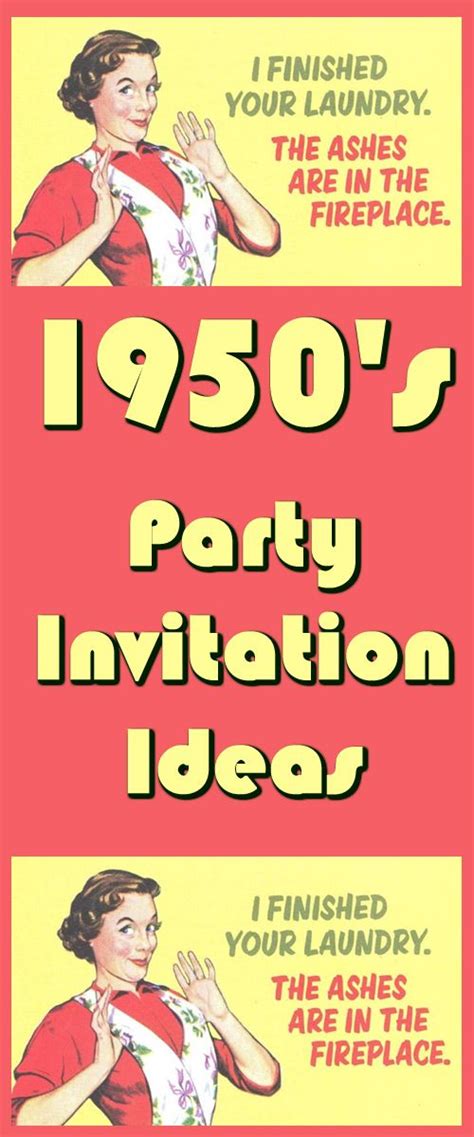 Creative Ways To Invite Your Party Guests To Your 1950s Theme Party