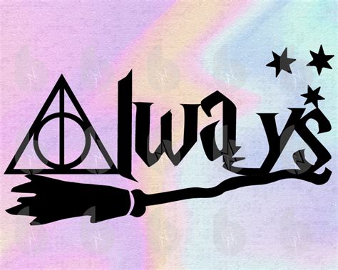Always Harry Potter Svg Deathly Hallows Symbol Svg Hogwarts | Etsy