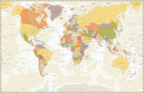 Gambar Peta Atlas Dunia Juragan Poster