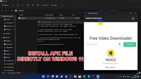 How To Run Apk File Directly On Windows 11 Youtube