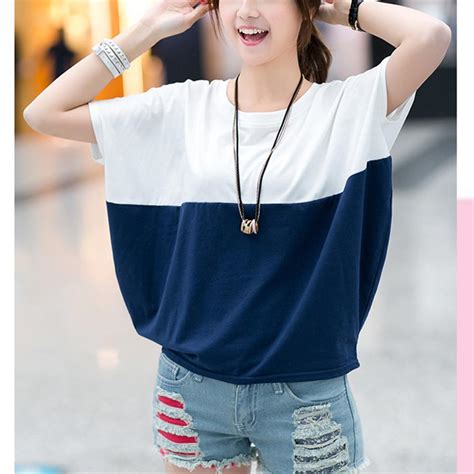 Casual Korean Style Women Tshirt For Summer 2018 Short Sleeve Plus Size