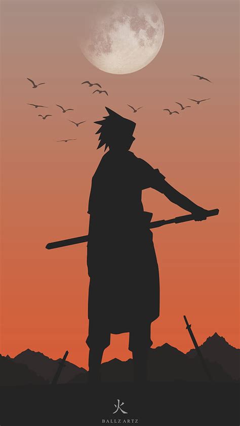 Sasuke Silhouette Anime Art Itachi Madara Naruto Naruto Shippuden