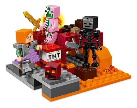 Lego Minecraft The Nether Fight Pop Addiction Funko Pop