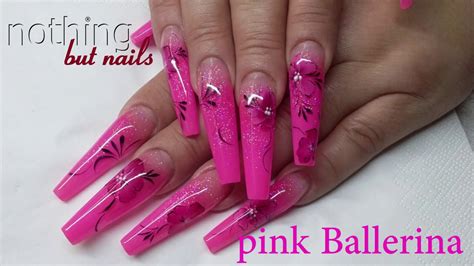 Pink Nails Ballerina Naildesign Nothing But Nails Youtube