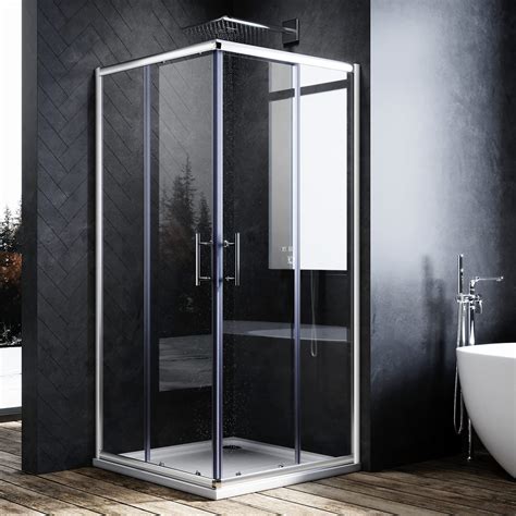 Buy ELEGANT 800 X 800mm Shower Enclosure Corner Entry Square Shower