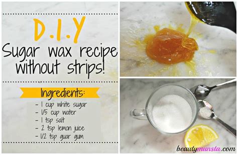 diy sugar wax recipe without strips beautymunsta free natural beauty hacks and more sugar