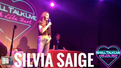 Small Talk Live With Lila Hart Comedian Silvia Saige Youtube