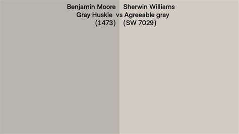 Benjamin Moore Gray Huskie 1473 Vs Sherwin Williams Agreeable Gray