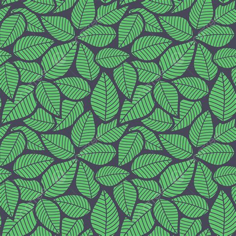 Green Leaf Seamless Pattern Background Wallpaper Fashion Texture