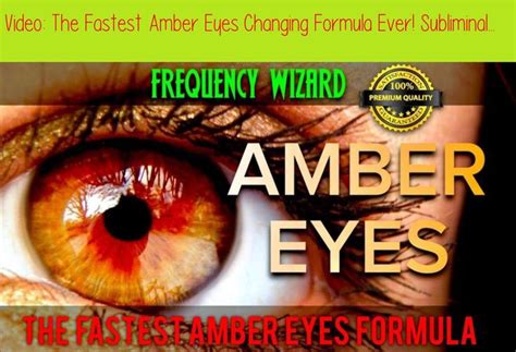 The Fastest Amber Eyes Changing Formula Ever Subliminal Affirmations