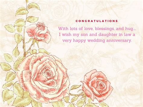 Send a personalised anniversary card for your son and daughter in law from. Anniversary Wishes For Son and Daughter in Law