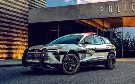 Download 2024 Chevrolet Blazer Ev Police Car 4k Ppv Front View Exterior Police Pursuit
