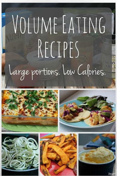 By incorporating more high volume, low calorie foods into your diet you can lose weight relatively effortlessly without noticing you're in a calorie deficit. High Volume Low Calorie Recipe Round Up - I Heart Vegetables