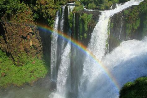 Rainbow At Iguazu Falls Photograph By Bruce J Robinson