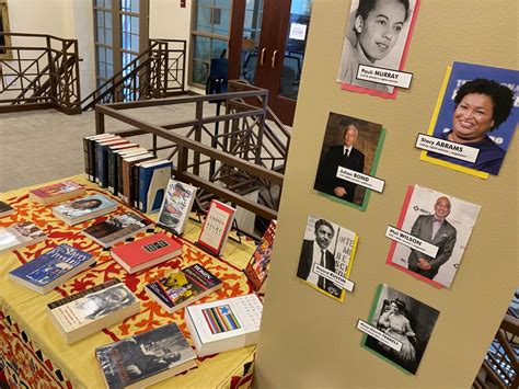 Black History Month Library Book Display Warren E Burger Library