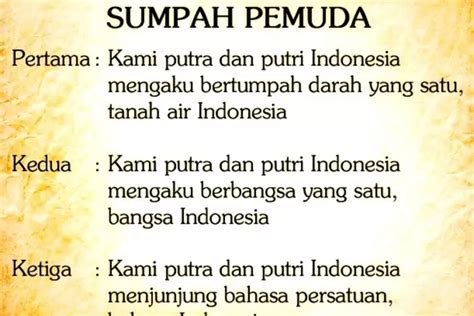 Isi Teks Makna Dan Sejarah Singkat Sumpah Pemuda Konten Jateng