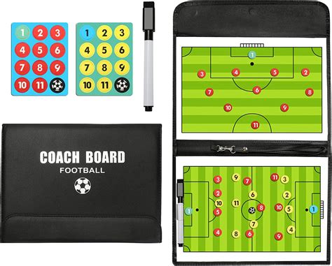 Mknzome Professional Tragbar Taktikboards Magnet Fußball Coach Board