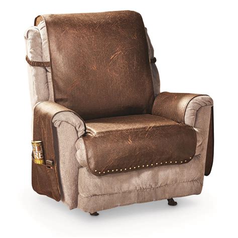 Faux Leather Recliner Cover 666210 Furniture Covers At Sportsmans Guide