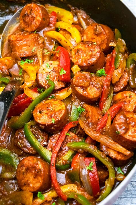 Crockpot Sausage And Peppers Slow Cooker Foodie