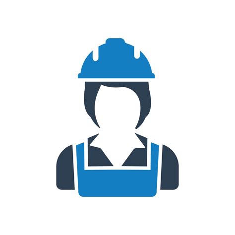 Construction Woman Worker Icon Vector Graphics 5761885 Vector Art At