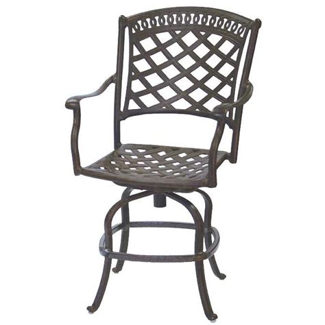 1 table and 4 chairs. Patio Furniture Dining Set Cast Aluminum 60" Round Counter ...