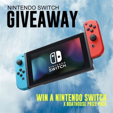 Boathouse Nintendo Switch Giveaway Win A Nintendo Switch Console